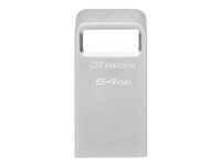 Kingston DataTraveler Micro 64GB USB 3.2 Gen 1 Sølv