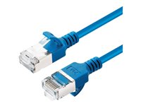 MicroConnect CAT 6a U/FTP 25cm Netværkskabel Blå 