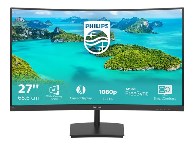 Philips E Line 271e1sca Led Monitor Curved Full Hd 1080p 27