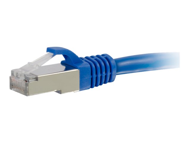C2G Cat6a Booted Shielded (STP) Network Patch Cable - patch kabel - 5 m - modrá – foto 5