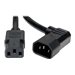Eaton Tripp Lite Series Heavy-Duty PDU Power Cord, C13 to Right-Angle C14