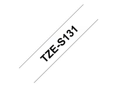 BROTHER TZE-S131 Noir/Clair 12mm 8m