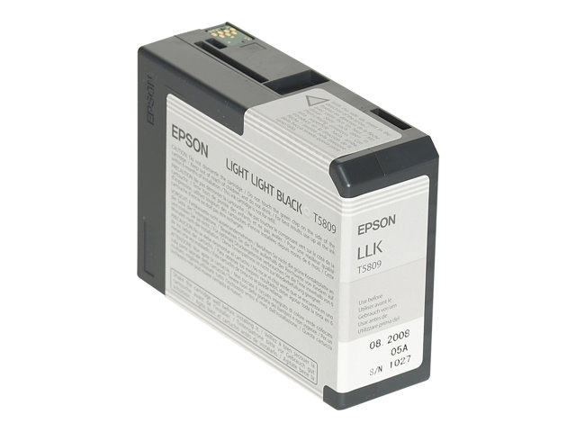Image of Epson T5809 - light light black - original - ink cartridge