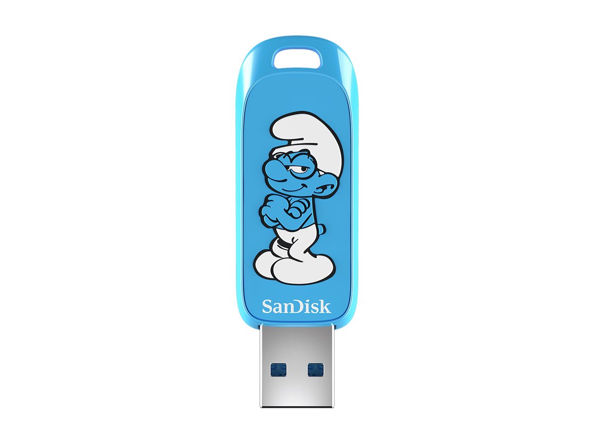 SanDisk Smurfs - Brainy Smurf Edition - Jednotka USB flash - 64 GB