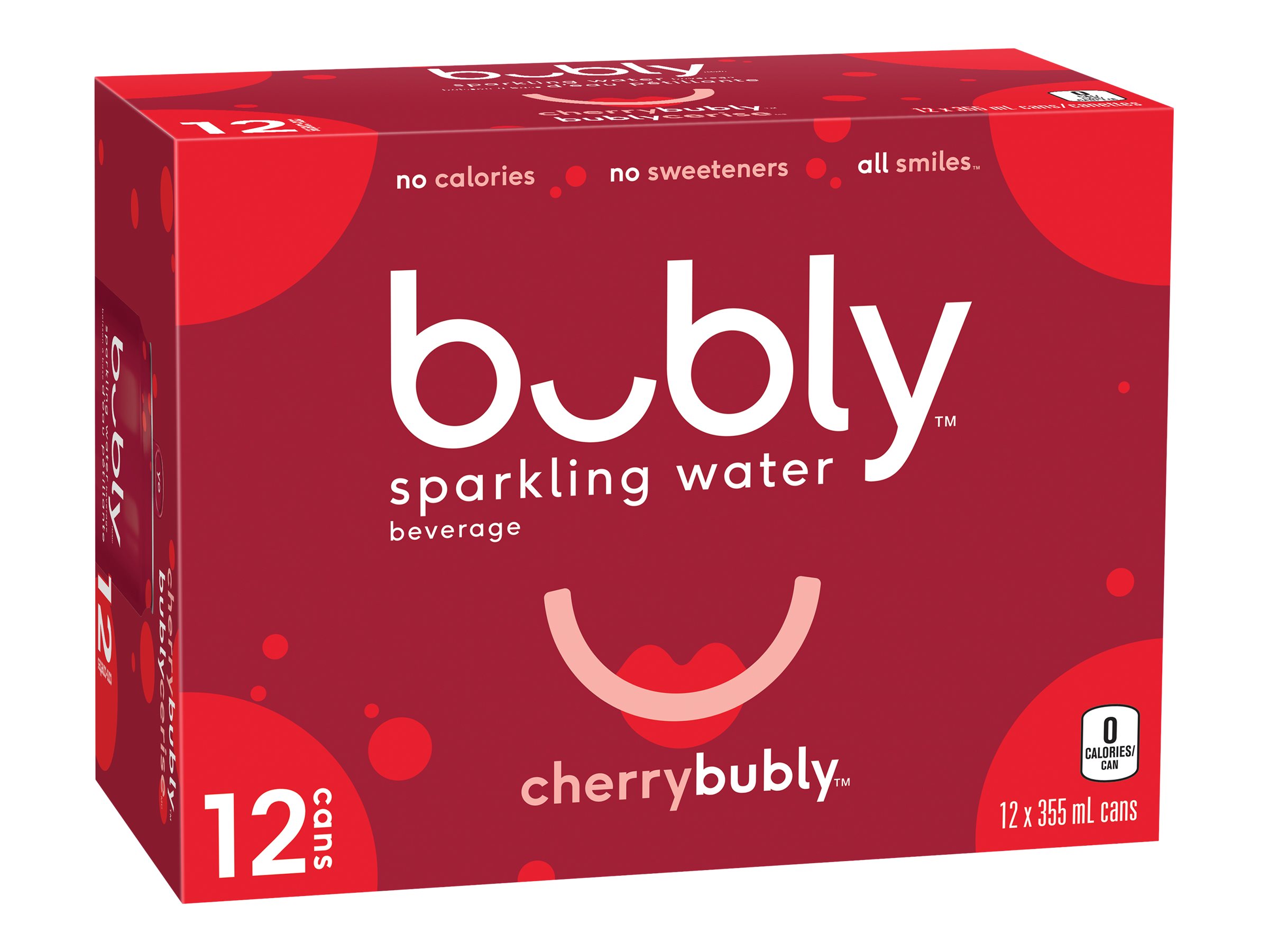 Bubly Sparkling Water - Cherry - 12x355ml