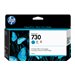 HP 730 130 ml Cyan Ink Cartridge