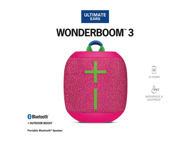 LOGI ULTIMATE EARS WONDERBOOM 3 PINK