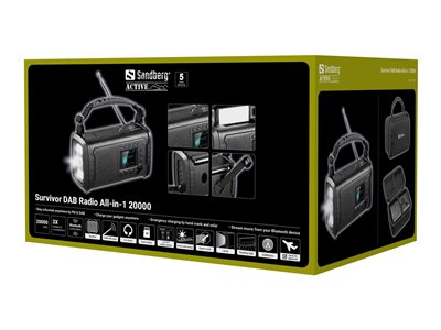SANDBERG Survivor DAB Radio All-in-1 200