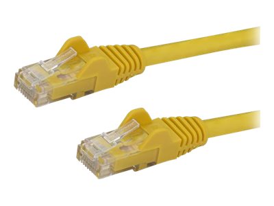StarTech.com 4ft CAT6 Ethernet Cable, 10 Gigabit Snagless RJ45 650MHz 100W PoE Patch Cord, CAT 6 10GbE UTP Network Cable w/Strain Relief, Yellow, Fluke Tested/Wiring is UL Certified/TIA