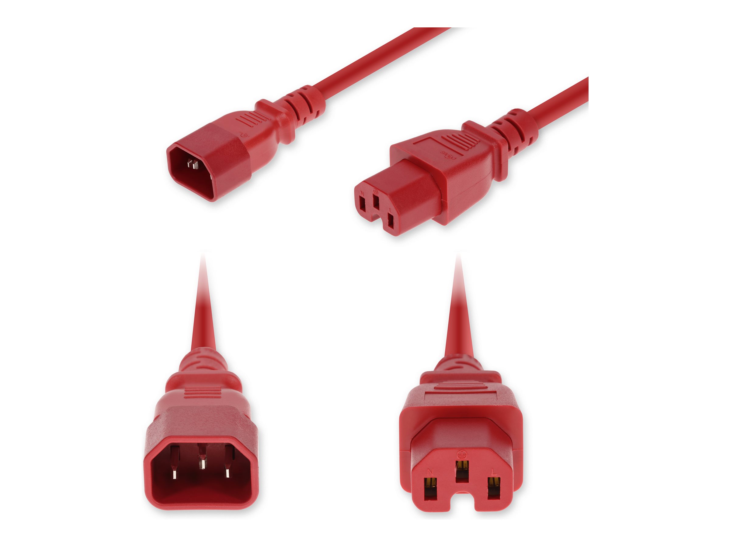 AddOn - Power cable - IEC 60320 C14 to IEC 60320 C15