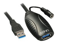 LINDY USB 3.0 Active Repeater Cable - USB extender - USB, USB 2.0, USB 3.0 - up to 10 m