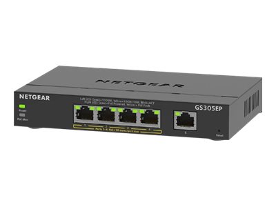 NETGEAR Plus GS305EP switch 5 ports Usage / lifestyle Left-angle 72620