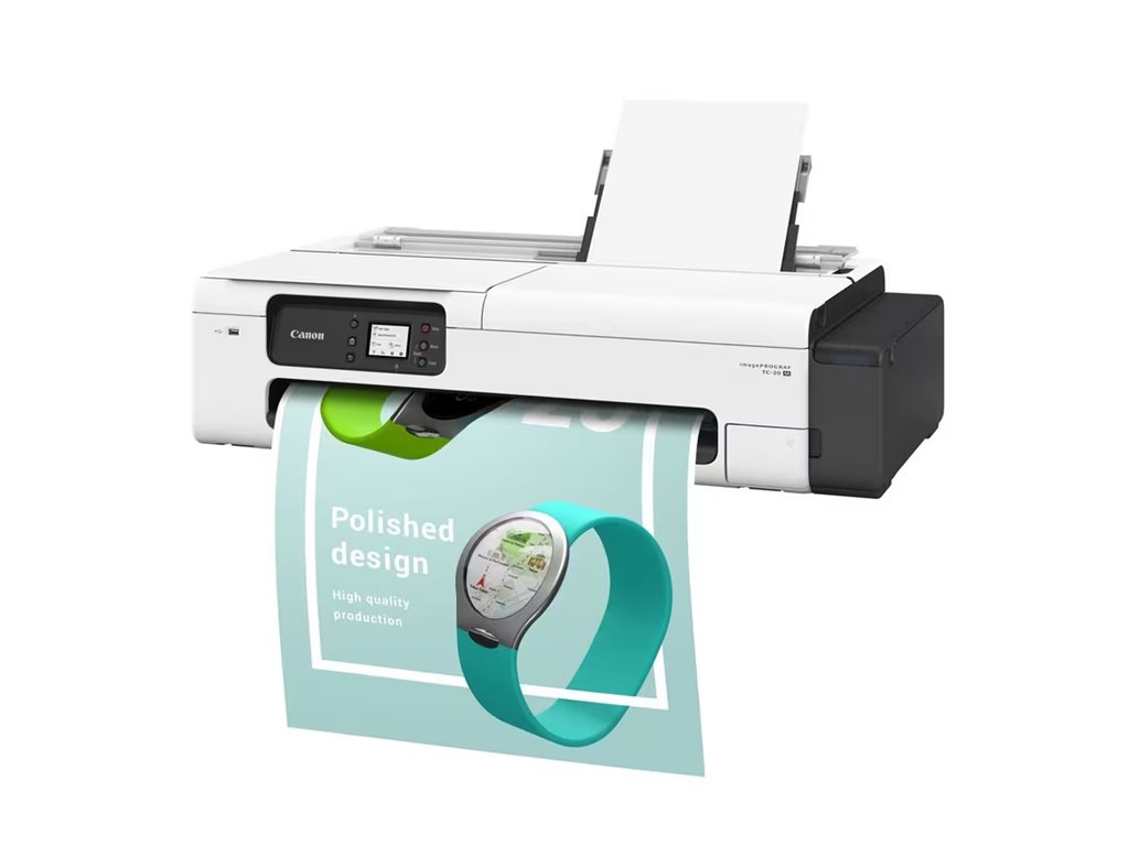 Canon imagePROGRAF TC-20M large-format printer colour Product shot Right-angle 79700