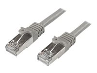 StarTech.com 5m Cat6 Patch Cable - Shielded (SFTP) - Gray CAT 6 Kabel med afskærmning med folie og kobberfletning (SFTP 5m Patchkabel Grå