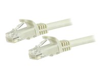 StarTech.com 3m CAT6  Cable - White Snagless  CAT 6 Wire - 100W  RJ45 UTP 650MHz Category 6 Network Patch Cord UL/TIA (N6PATC3MWH) CAT 6 Ikke afskærmet parsnoet (UTP) 3m Patchkabel Hvid