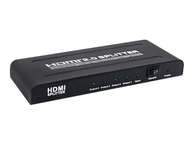 Rozdzielacz aktywny Qoltec Splitter HDMI 1x4 v.2.0