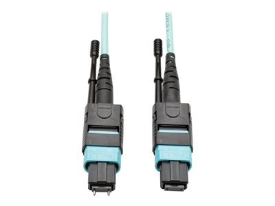 Tripp Lite 10M MTP/MTO Multimode Cable 12 Fiber 40 GbE OM3 Aqua M/F 33ft 33' 10 Meter