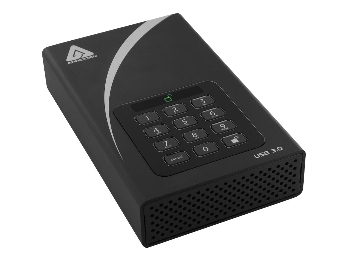 Apricorn Aegis Padlock DT - hard drive - 2 TB - USB 3.0