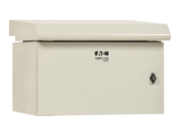 Eaton Tripp Lite Series SmartRack Industrial Enclosure with Lock - NEMA 3R, Wall Mount, Metal Construction, Internal Fans, 20.5 in. Depth, 6U, Gray