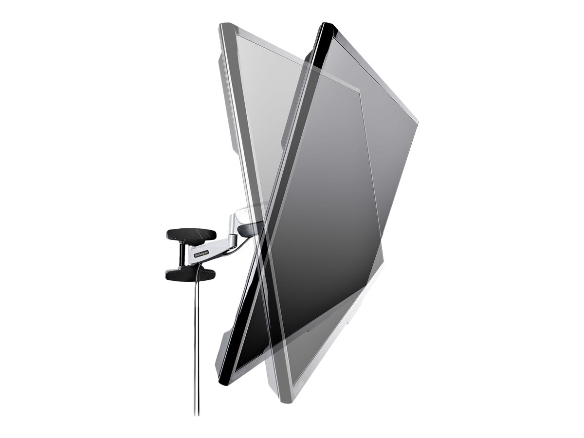 StarTech.com VESA TV Wall Mount, TV Mounting Bracket For 23"-55" Displays, Adjustable Full Motion TV Wall Mount Supports 66lb (30kg), Extendable/Tilting/Swivel Monitor Wall Mount - Low Profile/Slim Display Mount (FHA-TV-WALL-MOUNT) montážní sada - pro plochý panel - TV Mounting Bracket - černá, stříbrná – foto 3