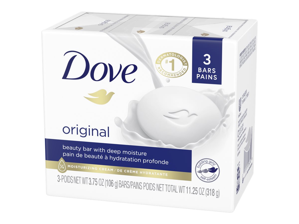 Dove White Beauty Bar - 3 x 106g