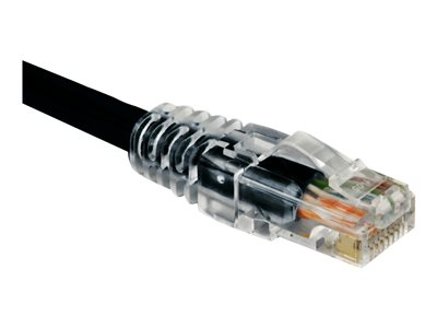 Weltron Patch cable RJ-45 (M) to RJ-45 (M) 3 ft UTP CAT 6 booted, stranded blac