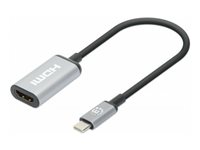 Manhattan Videoadapterkabel HDMI / USB 15cm Sort