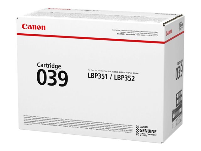 Image of Canon 039 - black - original - toner cartridge