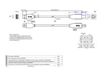 Vision - USB cable - USB Type A to USB Type B - 2 m