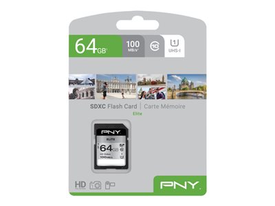 PNY Memory Card 64 GB SDHC SD ELITE