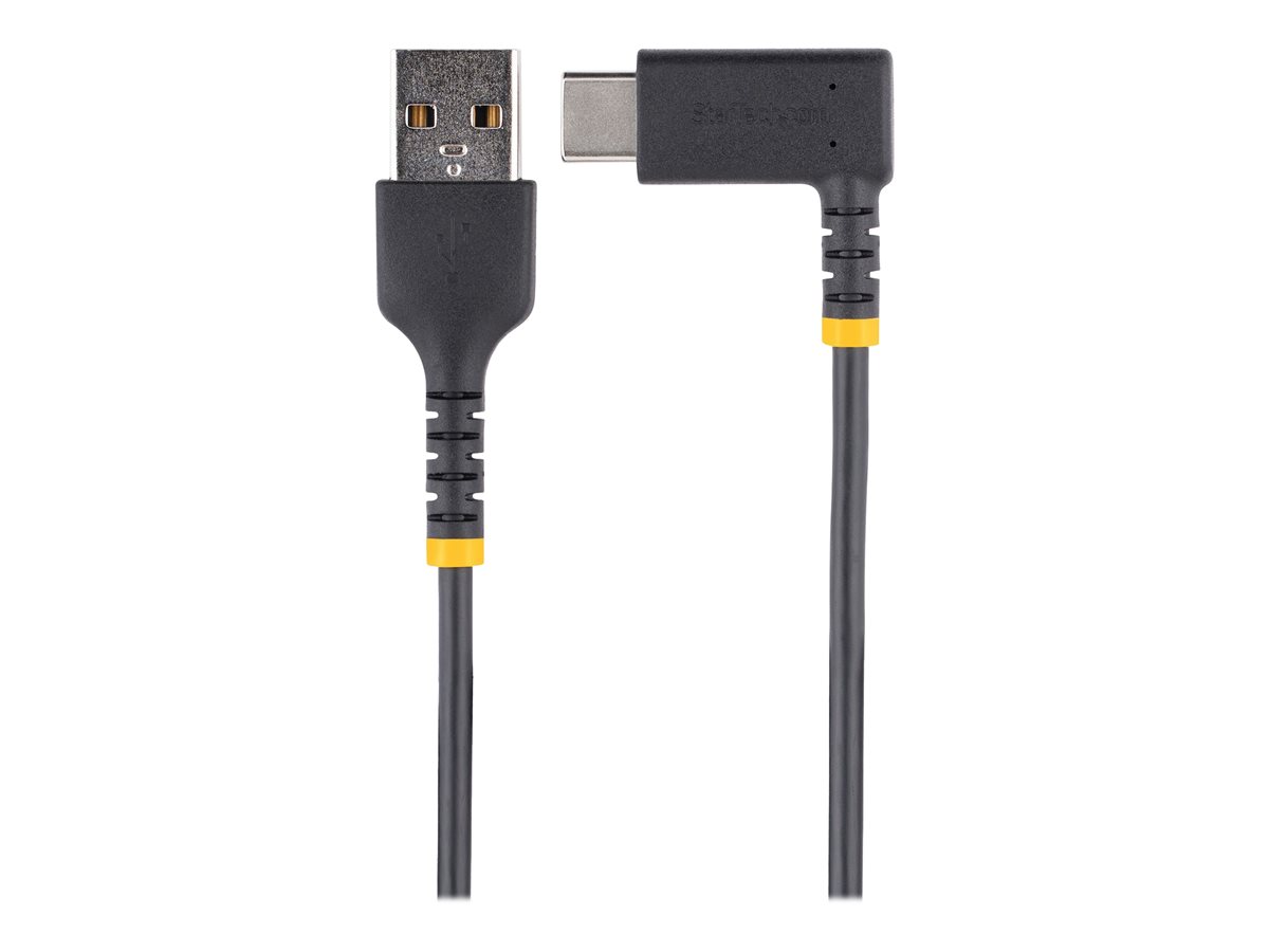 StarTech.com 6in (15cm) USB A to C Charging Cable Right Angle, Heavy Duty Fast Charge USB-C Cable, USB 2.0 A to Type-C, Durable and Rugged Aramid Fiber, 3A, S20/iPad/Pixel - High Quality Short USB Charging Cord (R2ACR-15C-USB-CABLE) - USB kabel typ C - USB do USB-C - 15 cm – foto 2