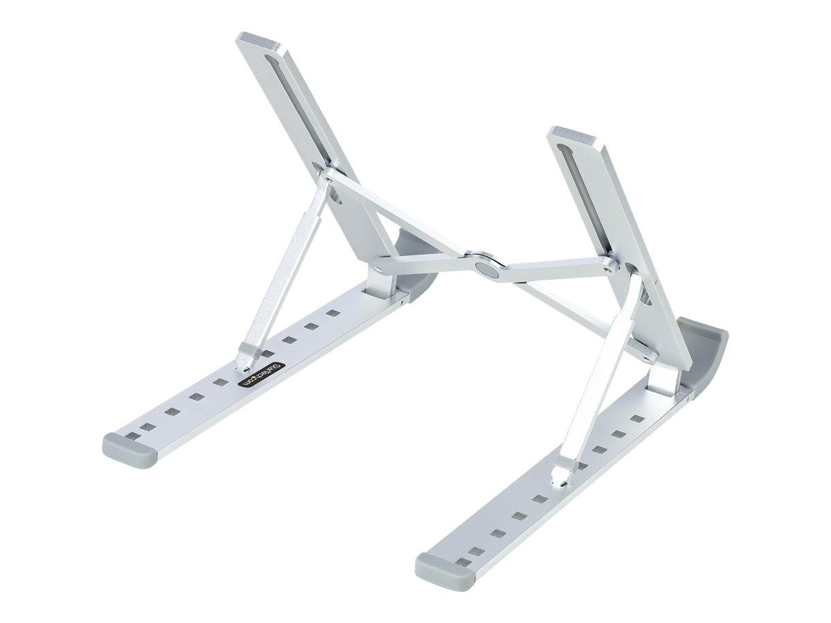 StarTech.com Foldable Laptop Riser Stand, Portable Height Adjustable Ergonomic Laptop Stand, Ventilated Aluminum Frame Supports 22lb (10Kg), Tilt/Raised/Angled Laptop/Tablet Stand, Collapsible Design - stojánek na notebook – foto 6