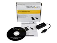StarTech.com USB 3.0 to Gigabit Ethernet Adapter - 10/100/1000 NIC Network Adapter - USB 3.0 Laptop to RJ45 LAN (USB31000S) - Network adapter - USB 3.0 - Gigabit Ethernet - black