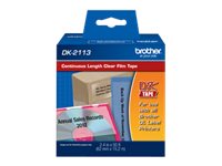 Brother DK2113 - Black on clear