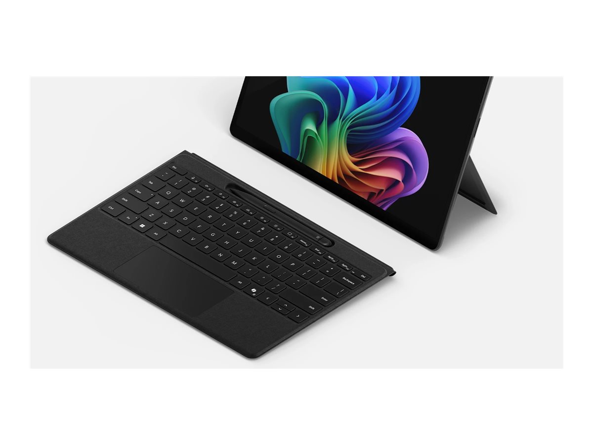 Microsoft Surface Pro Flex Keyboard - klávesnice - s touchpad, akcelerometr, zásobník pro nabíjení a skladování Surface Slim Pen 2 - černá Vstupní zařízení – foto 3