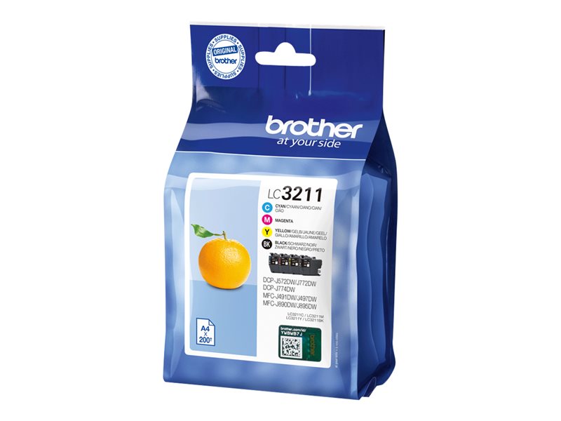 BROTHER LC3211VAL Pack of 4 cartridges