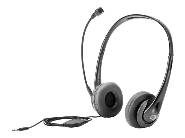HP - Headset - on-ear - wired - black jack