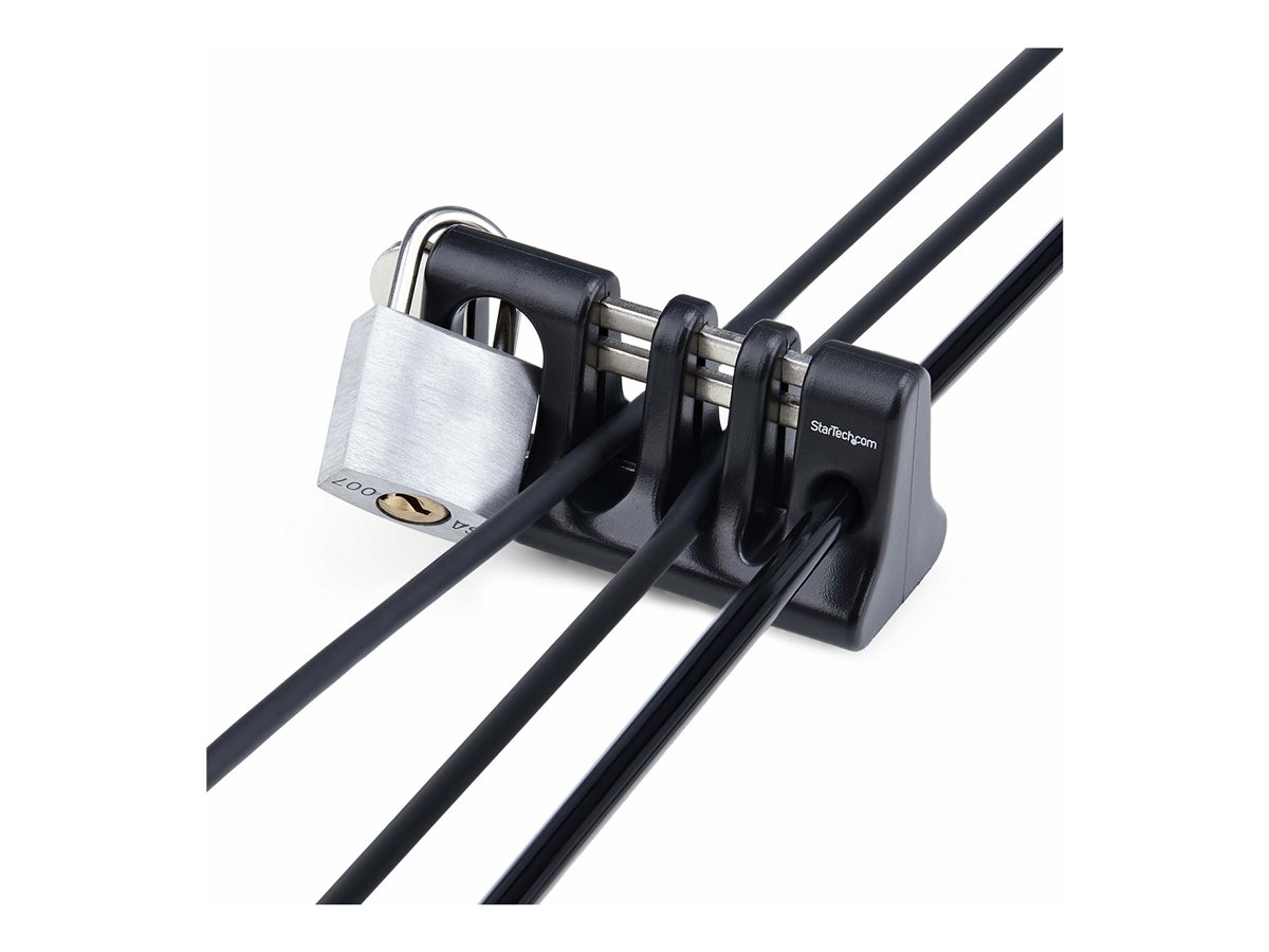 StarTech.com Peripheral Cable Anchor Lock, Keyboard/Mouse Cable Trap - kotva bezpečnostního kabelu - kompatibilní s TAA