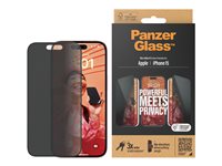 PanzerGlass Privacy Screen Protector iPhone 2023 6.1 Ultra-Wide Fit
