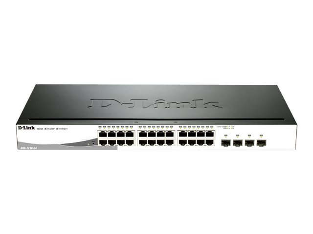 Image of D-Link Web Smart DGS-1210-24P - switch - 24 ports - Managed - rack-mountable
