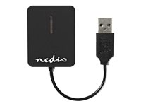 Nedis CRDRU2300BK Kortlæser USB 2.0