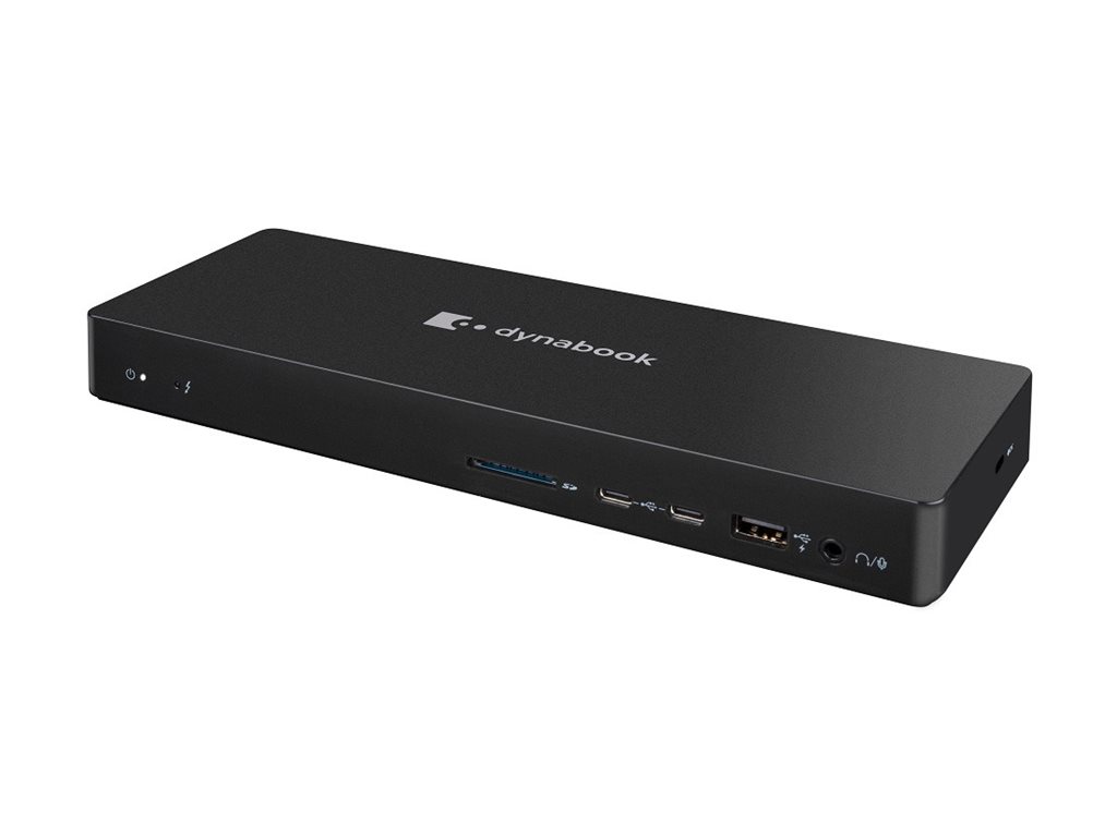 Dynabook docking station USB-C / Thunderbolt 4 2 x DP 2 x HDMI Product shot Right-angle 79700