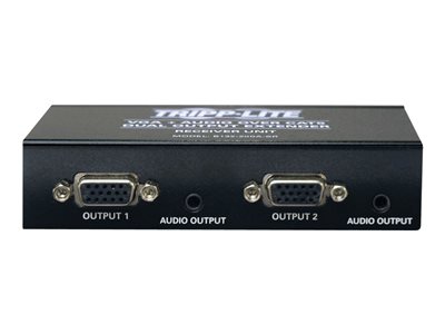 Tripp Lite Dual VGA & Audio over Cat5/Cat6 Video Extender Receiver EDID 300'