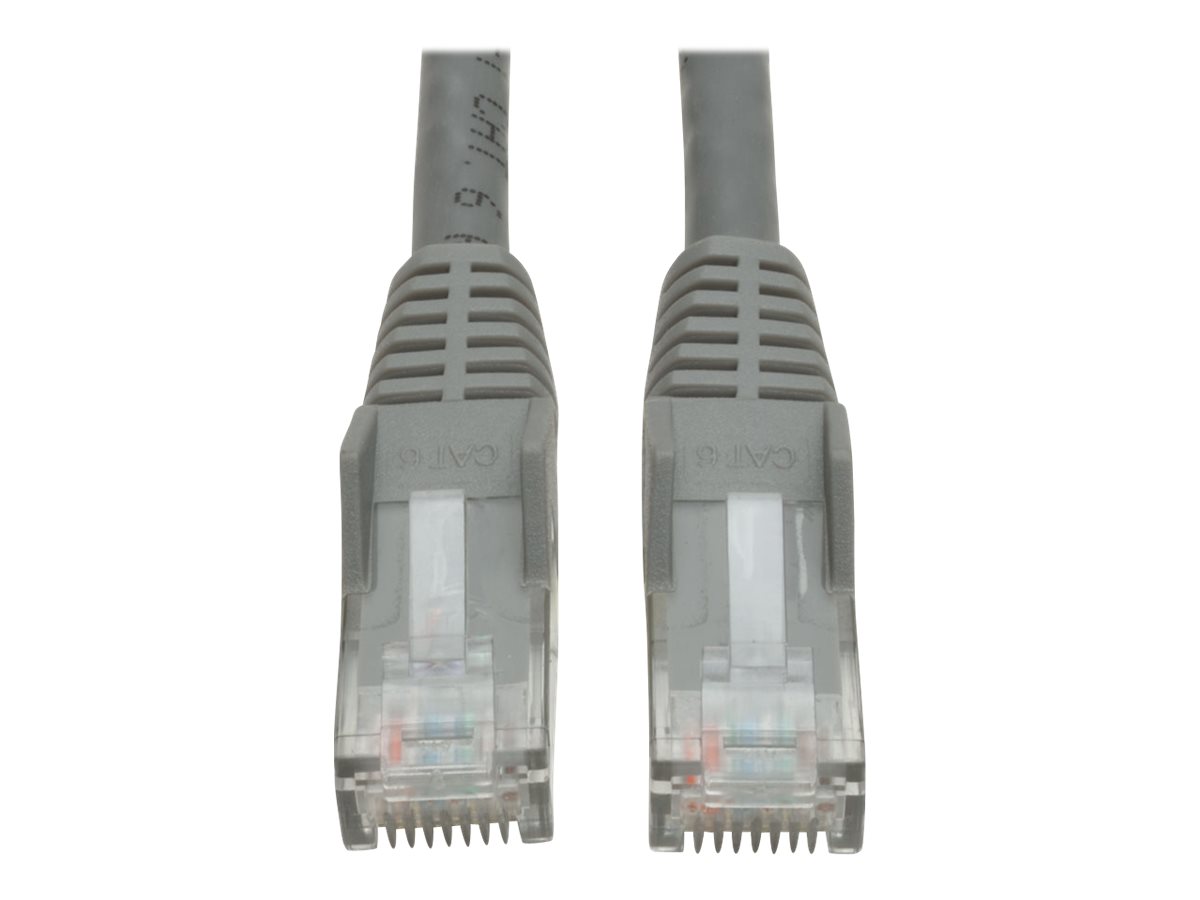 Tripp Lite 6ft Cat6 Gigabit Snagless Molded Patch Cable RJ45 M/M Gray 6'