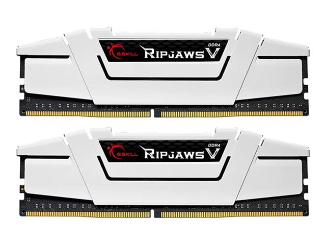 G.Skill Ripjaws V, DDR4, kit, 32 GB: 2 x 16 GB, DIMM 288-pin, 3600 MT/s / PC4-28800, CL18, 1.35 V, unbuffered, non-ECC
