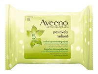 Aveeno Active Naturals Positively Radiant Make Up Removing Wipes - 25's