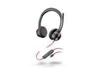 HP Poly Blackwire 8225-M - Blackwire 8200 series - headset - on-ear - wired - active noise canceling - USB-C - black - Certified for Microsoft Teams