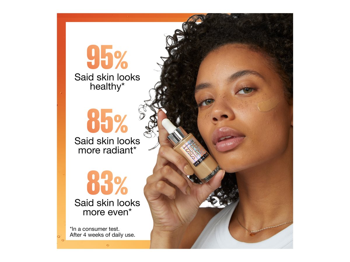 Maybelline Super Stay Up to 24HR Skin Tint Radiant Light-to-Medium Coverage  Foundation Makeup Infused With Vitamin C 120 1 Count Super Stay Skin Tint  120