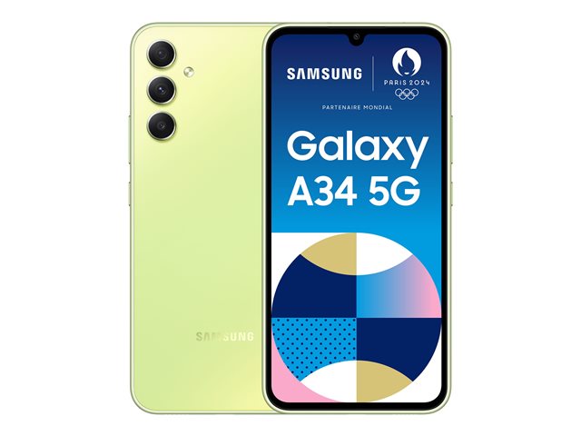 Samsung Galaxy A34 5g Awesome Lime 5g Smartphone 128 Gb Gsm