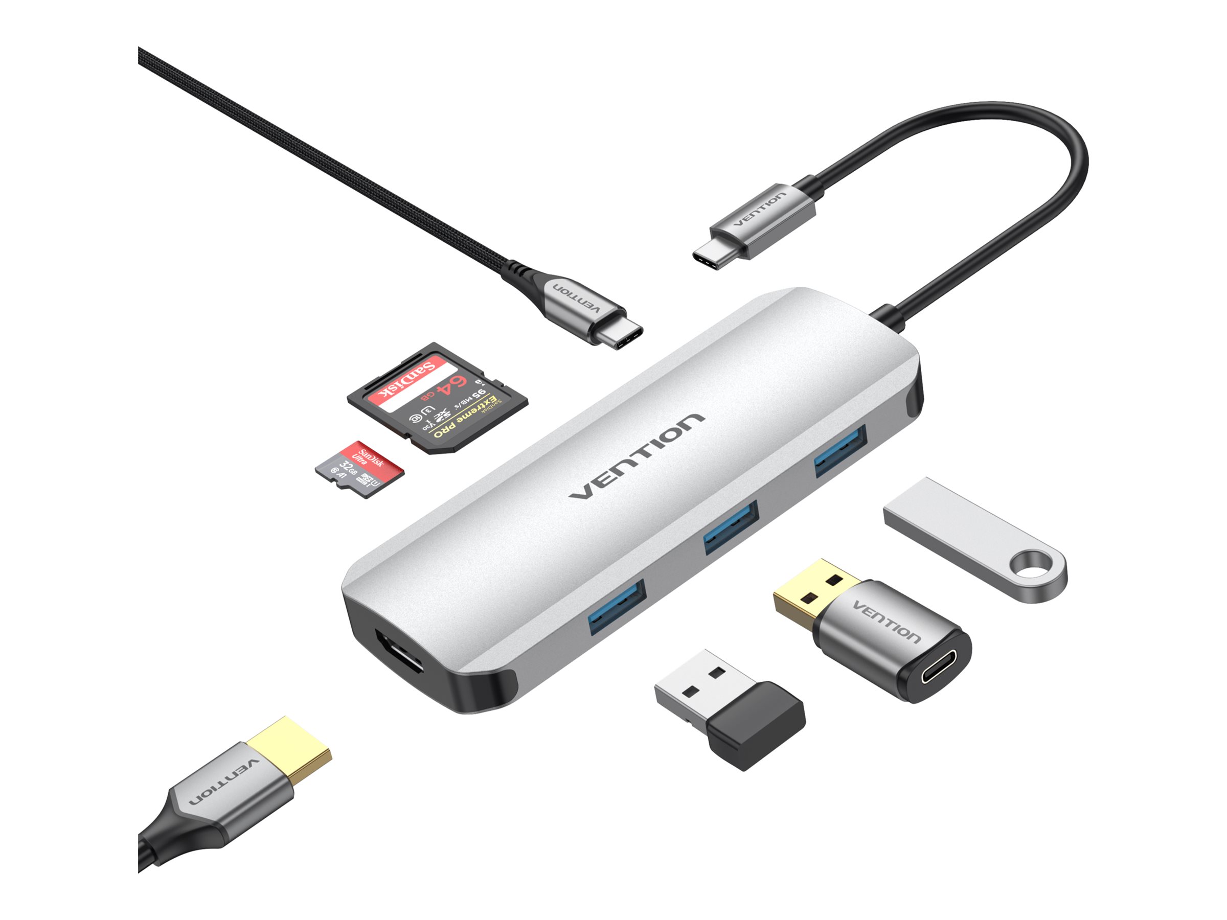 Vention, docking station, USB-C, HDMI
